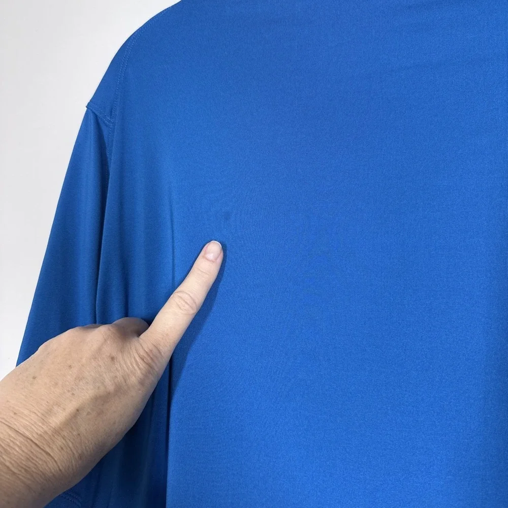 Nike Golf Dri-FIT Men's Cobalt Blue Polo Shirt Size XL Short Sleeve Performance